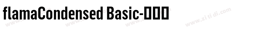 flamaCondensed Basic字体转换